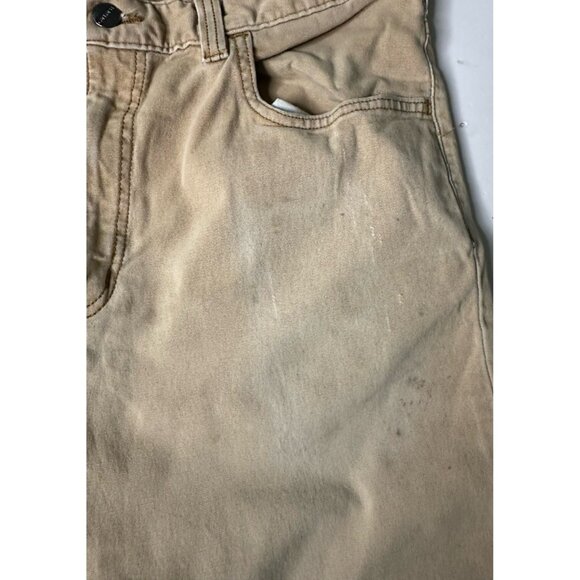 Carhartt Relaxed Fit Men's Khaki Canvas Work Pants Size 34x32 - Picture 4 of 9